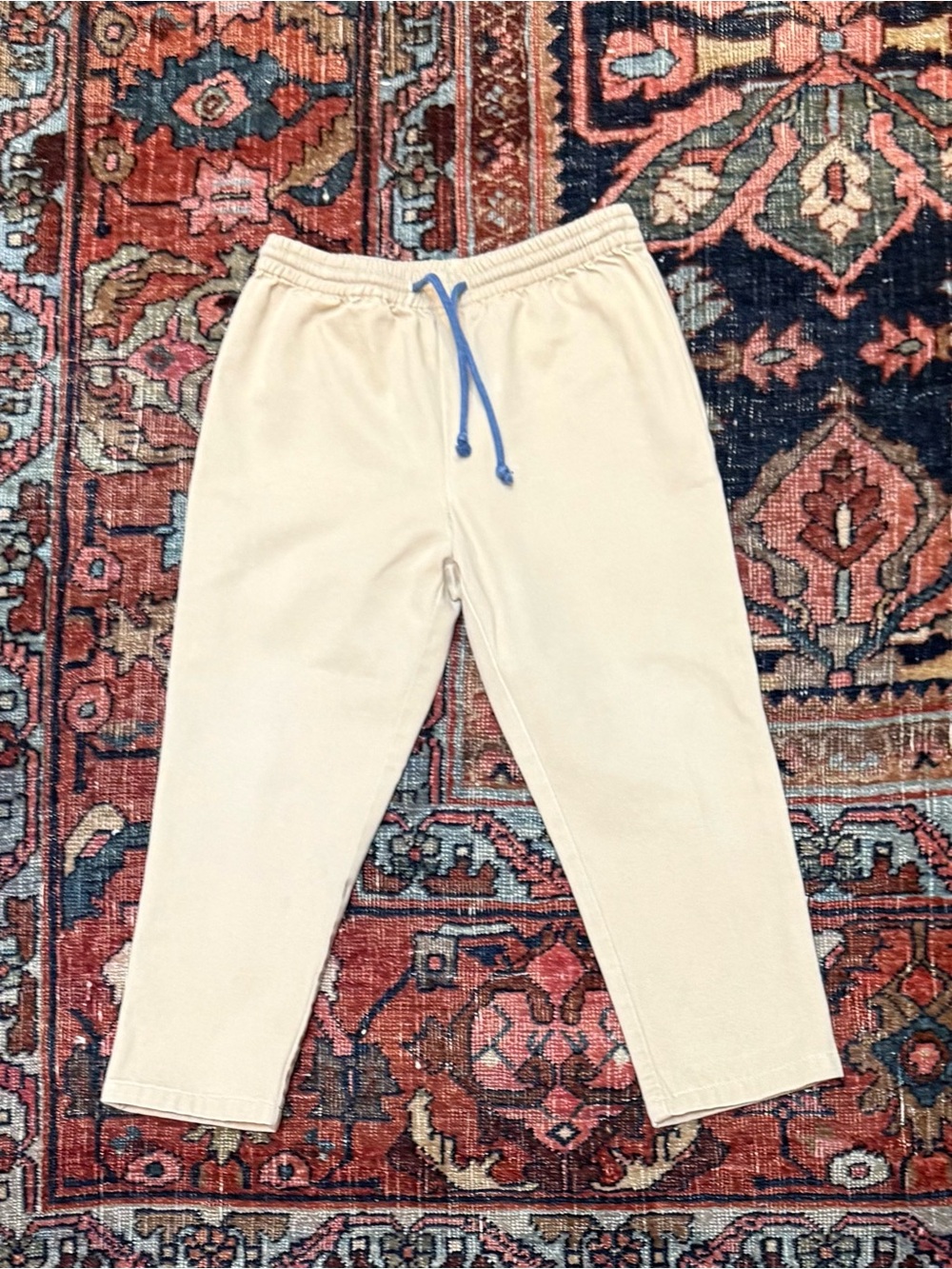 Oso & Me Bowie Joggers with Blue Drawstring